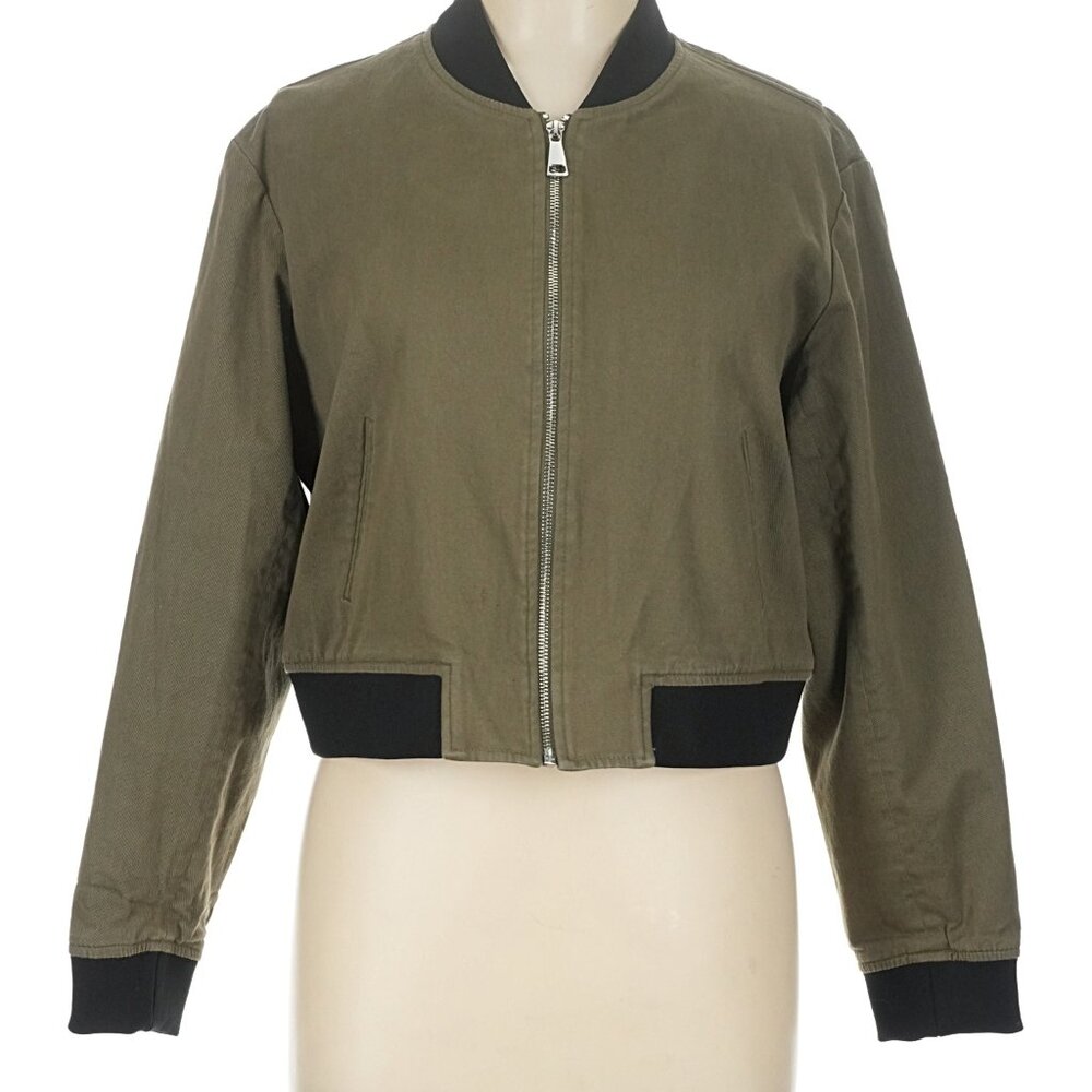 Express Green Bomber Jacket Classic Design